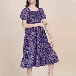 panicia Girl Floral Print Fit & Flare Dress-picture-47