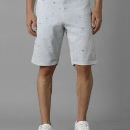 louis philippe Men Striped Slim Fit Bermudas Shorts-picture-41