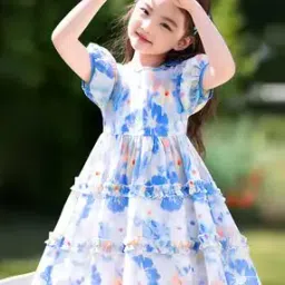 styleconnect Girls Floral Print Fit & Flare Dress-picture-38