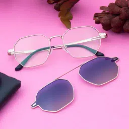 ted smith Unisex Polarized Clip-On Square Sunglasses-CUBIN C1 image 1