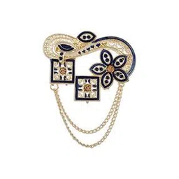 mahi Gold-plated Stone-Studded Tiepin Brooches-picture-24