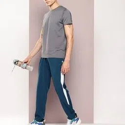 turnfit Men Straight Track Pants with Elasticated Waist-picture-17