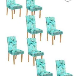 cortina eyelet curtain Pack of 8 Printed Washable Chaircovers-picture-27
