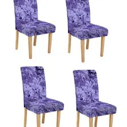 cortina eyelet curtain Pack of 4 Printed Washable Chaircovers-picture-39