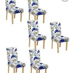 cortina eyelet curtain Pack of 6 Printed Washable Chaircovers-picture-36