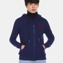u.s. polo assn. Zip-Front Hoodie with Kangaroo Pocket-picture-17