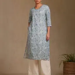 soch Women Floral Print Straight Kurta-picture-10