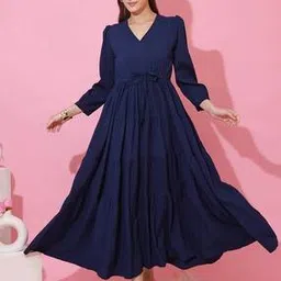 honky tonky Women V-Neck Fit & Flared Dress-picture-18