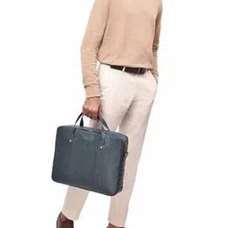 hidesign Men Textured Laptop Briefcase-picture-12