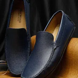teakwood leathers Textured Genuine Leather Formal Loafers-picture-18