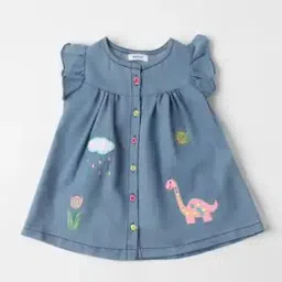 Girls Embroidery A-line Dress-image-38