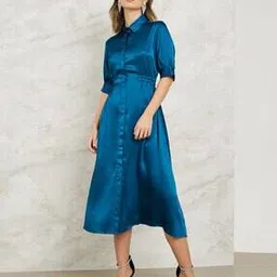 styli Women Shirt Dress with Spread Collar-picture-39