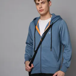 sports 52 wear Men Zip-Font Regular Fit Hoodie image 1