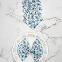 ratancart Pack of 6 Floral Print Table Napkins image 1