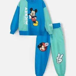 nap chief Boys Colour-block Pants and T-shirt Set-picture-33