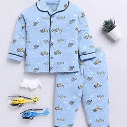 clt.s Boys Novelty Print Cotton Shirt & Pants Set-picture-22