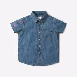 pepe jeans Washed Denim Shirt with Patch Pocket-picture-25