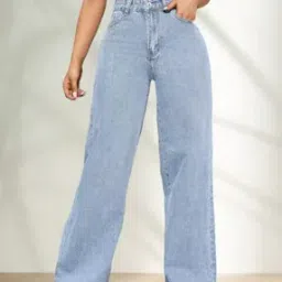 linaria Women Lightly Washed Relaxed Jeans-picture-39