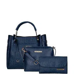 bagsy malone Set of 3 Textured Shoulder Bag Sling Bag and Purse-picture-51