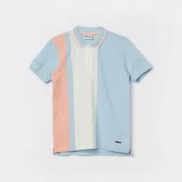 fame forever by lifestyle Boys Striped Regular Fit T-Shirt with Collar Neck-picture-53