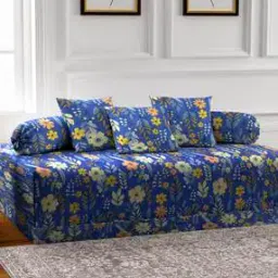 arrabi Set of 6 350 TC Floral Print Bedsheet with Bolsters & Cushion Covers-picture-43
