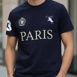 Shein Short Sleeve Typographic Chest Print Crew Tshirt image 1