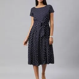 swishchick Women Polka-dot Fit and Flare Dress-picture-52