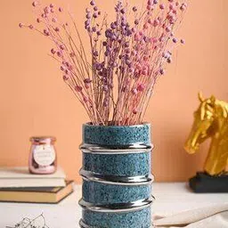 market 99 Gold-Plated Edge Ribbed Vase-picture-26