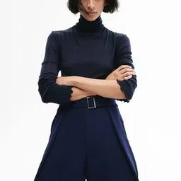 h&m Women Wide Leg Pleat-Front Pants-picture-40