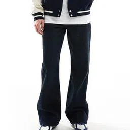 asos design Lightly Washed Wide-Leg Flared Jeans-picture-10