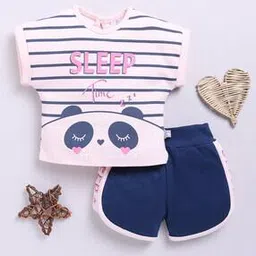 mom's love Infants Striped T-Shirt & Shorts Set-picture-36