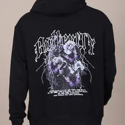 Shein Drop Shoulder Graphic Back Print Hoodie-picture-28