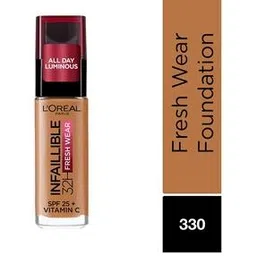 l'oreal paris Women Infallible 24H Fresh Wear Foundation - 330 Hazelnut-picture-40