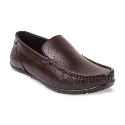 BRATVA Men Perforated Leather Loafers-picture-20