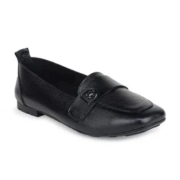 Zoom Shoes Women Round Toe Lightweight Leather Loafers-image-16