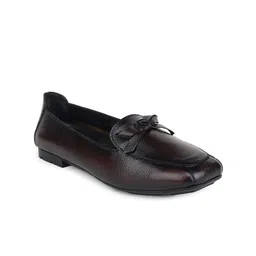 Zoom Shoes Women Round Toe Lightweight Leather Loafers-picture-30