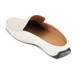 FAUSTO Men Perforated Lightweight Back Open Loafers image 3
