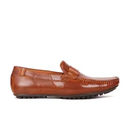 Bata Men Percy Square Toe Textured Comfort Insole Penny Loafers image 3