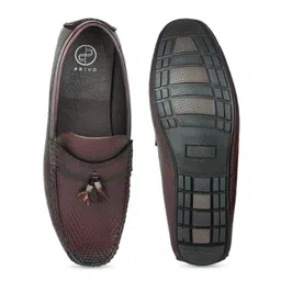 PRIVO by Inc.5 Men Brown Leather Loafers image 2