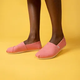 TOMS Women Pink Loafers image 3
