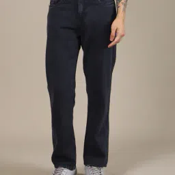 Shein Full Length Clean Wash Fly with Button Closure Jeans image 1