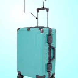 SWISS MILITARY Kinetic Ergonomic With 8 Spinner Wheels Hard Sided Trolley Bag image 5