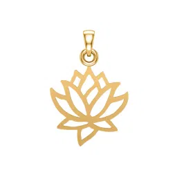 dishis Yellow Gold Floral Pendant image 1
