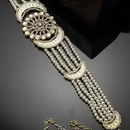karatcart Gold-Plated Beaded Kamarband-picture-50