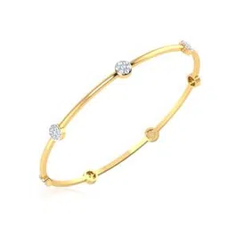 iski uski 925 Sterling Silver Stone-Studded Thin Bangle-picture-42