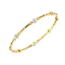 iski uski 925 Sterling Silver Stone-Studded Thin Bangle-picture-37