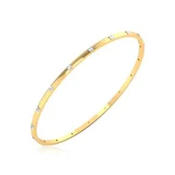 925 Sterling Silver American Diamond-Studded Thin Bangle-image-15