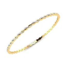 iski uski 925 Sterling Silver Gold-Plated Riwaz Bangle-picture-51