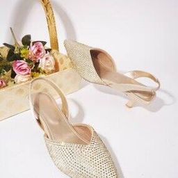 froh feet Women Embellished Kitten Heeled Sandals-picture-43