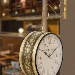 chronikle Double Sided Station Hanging Wall Clock-picture-23